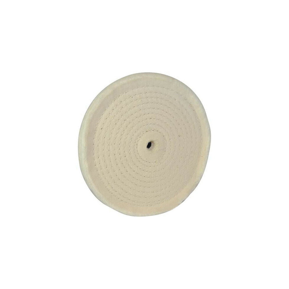 Spiral Stitched Buffing Wheel 150mm 50 Layers of Cotton Metals