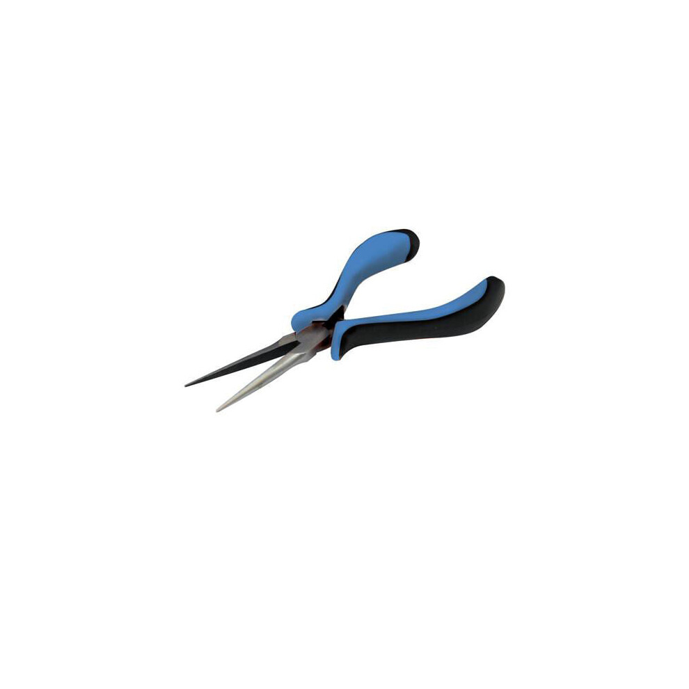 155mm Needle Nose Mini Pliers Soft Grip Handles With Return Springs