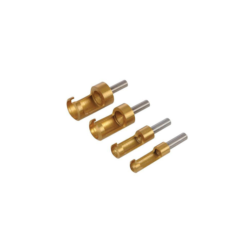 4 Piece Wood Plug Cutter Set 6mm 16mm For Countersink Recessed Holes