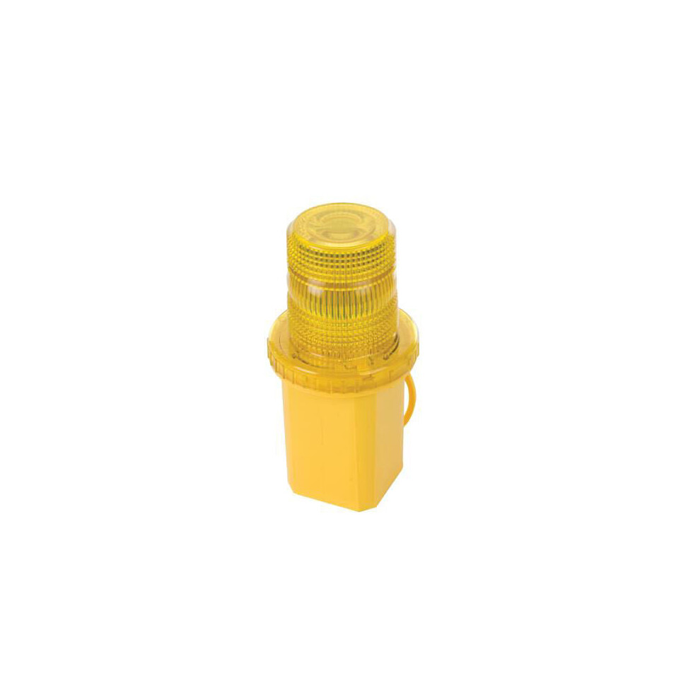 6V Yellow Flashing Warning Light 65 fpm flashes/min