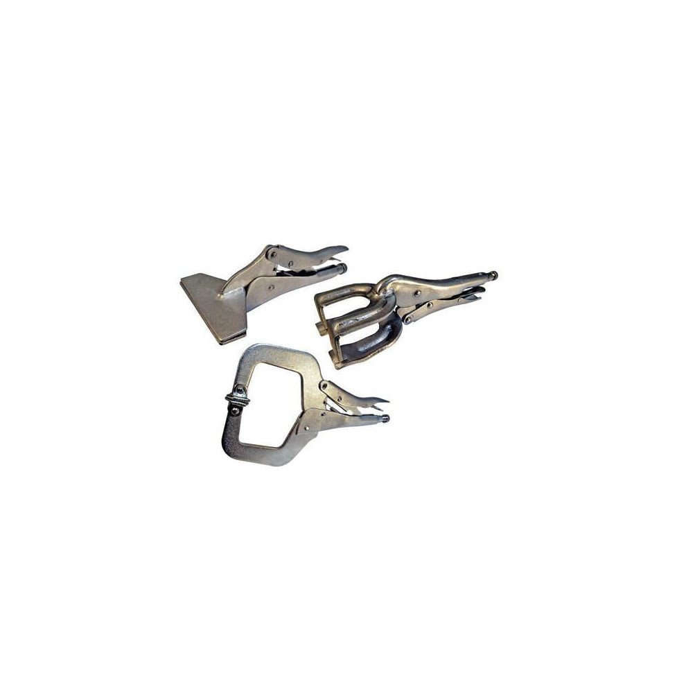 3 Piece Welding Clamp C Clamp Pliers / Sheet Metal Clamp / Quick Release