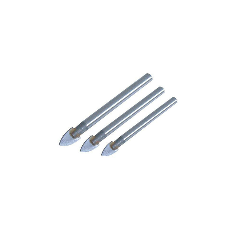 4 Piece Tile & Glass/Mirror Drill Bit Set 5mm 6mm 8mm