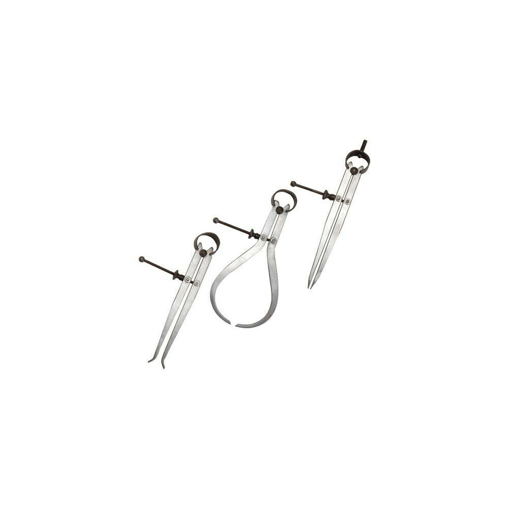 3 Piece Spring Calipers Set 180mm Measuring Internat & External Tool