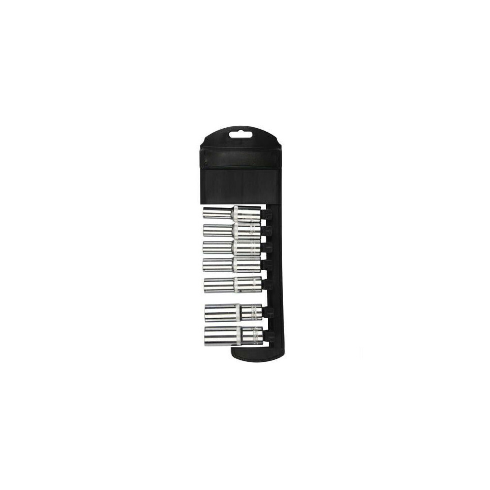 7 Piece 10mm 19mm Socket Set Deep Metric 1/2" Inch Drive