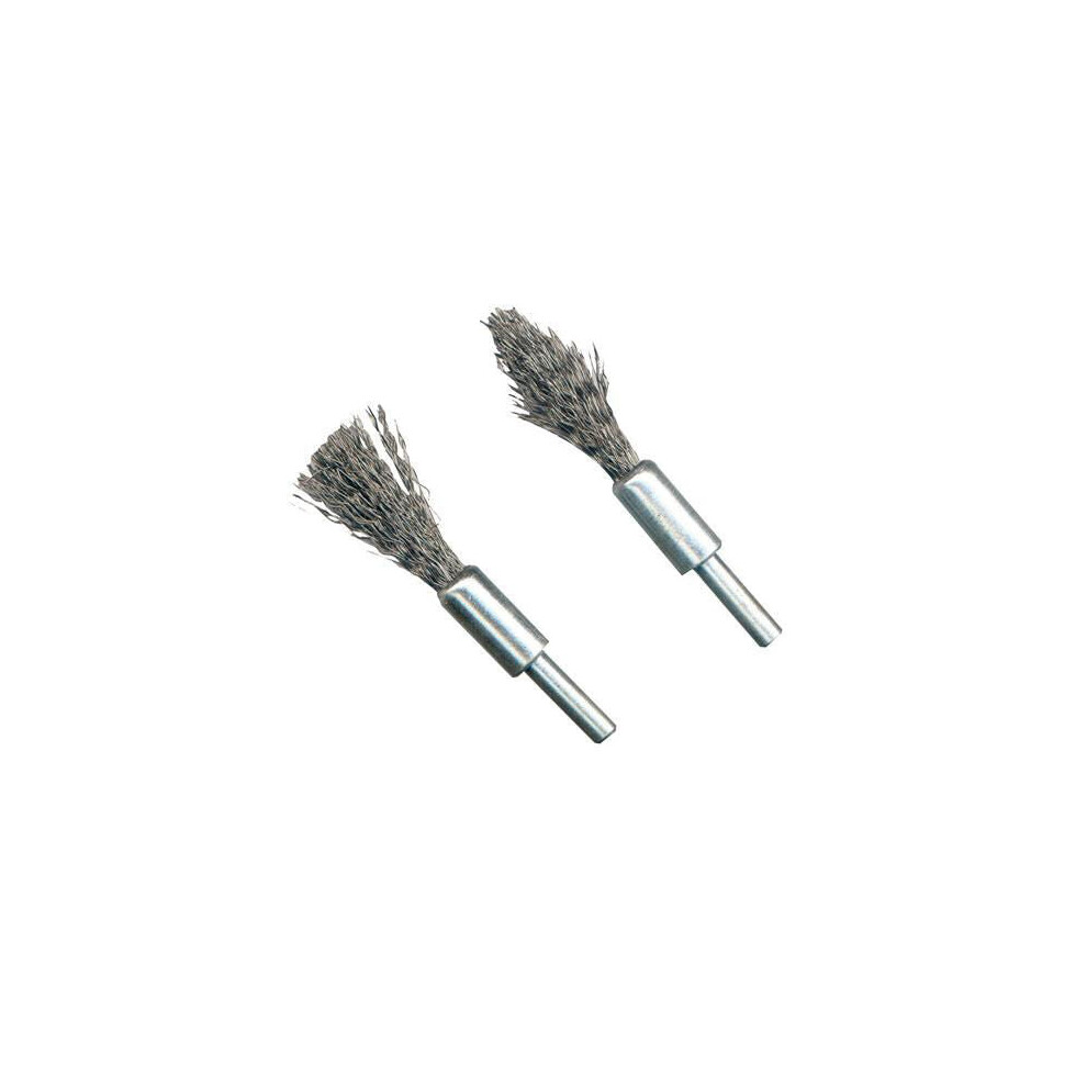 QTY 2 De Carb Wire Brush Set Removal / Clean Carbon Power Drill Accessories