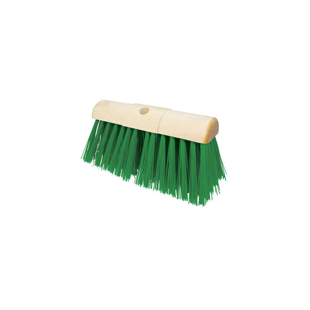 330mm Broom Head 132 Outdoor Brush Replacement PVC Saddleback Raised Centre