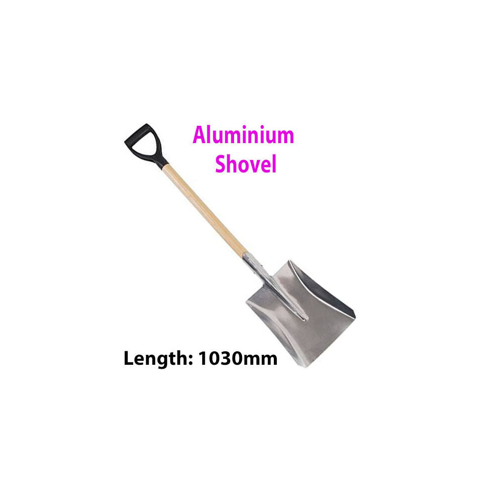 Heavy Duty 1030mm Square Mouth Aluminium Shovel PYD Handle Garden Land Sand Tool