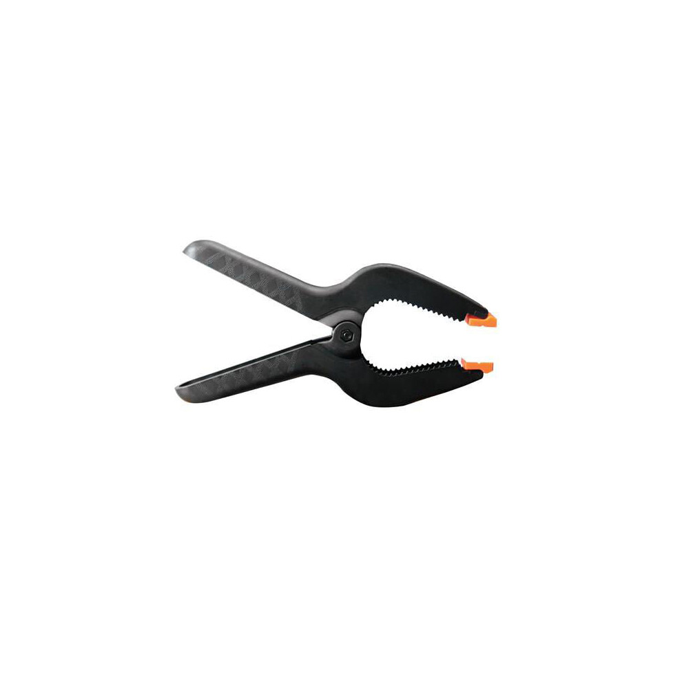 QTY 5 100mm Spring Clamps Quick Grip Serrated jaws with soft grip