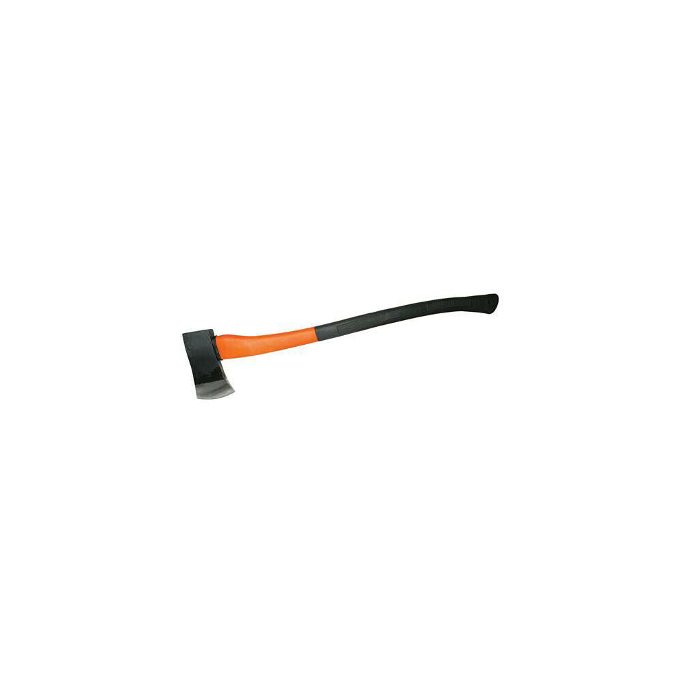 6lb 890mm Fibreglass Handle Felling Axe Hardened Steel Head Shock Absorbing