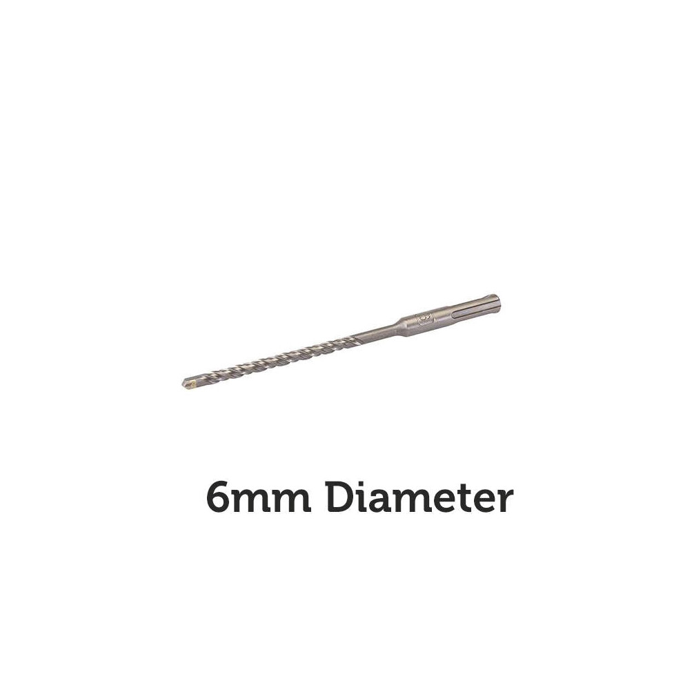 PRO 6mm x 160mm SDS Plus Masonry Drill Bit Tungsten Carbide Cutting Head Tip
