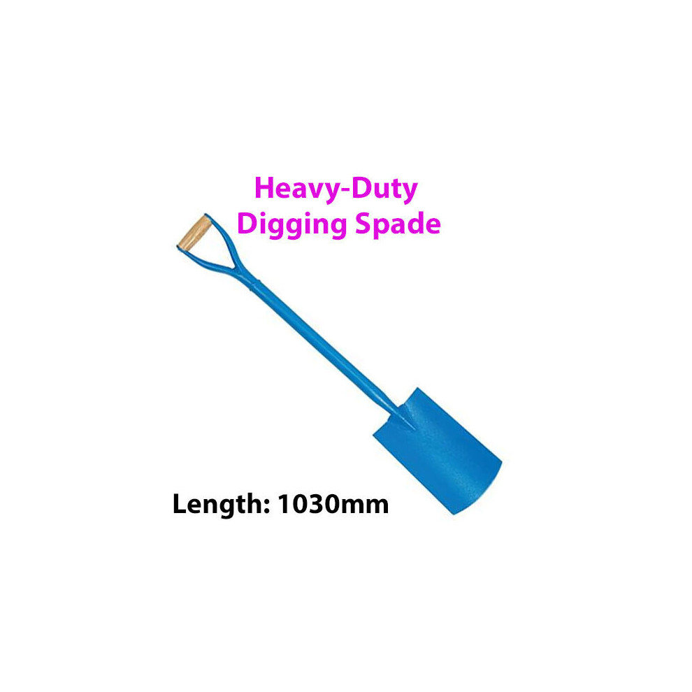 Heavy Duty 1030mm Digging Spade MYD Handle Gardening Landscaping Hole Waste