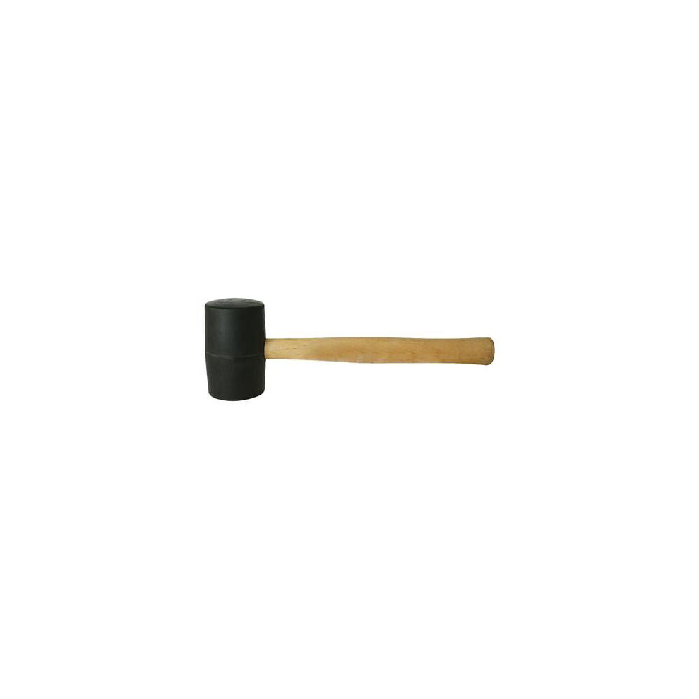 24oz Black Rubber Mallet Hardwood Shaft Camping Tent Pegs Woodwork