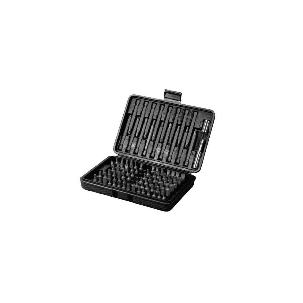 98 Piece Security Bit Set 1/4" Inch Hex Screwdriver Bit Holder Carry Case