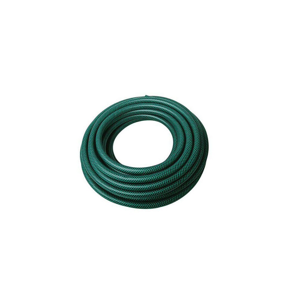 15m Reinforced PVC Hose Pipe 1/2" Inch Diameter Kink Resistant Garden Watering