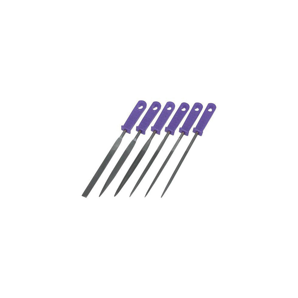 6 Piece 100mm Warding File Set Incl Storage Wallet Impact Resistant