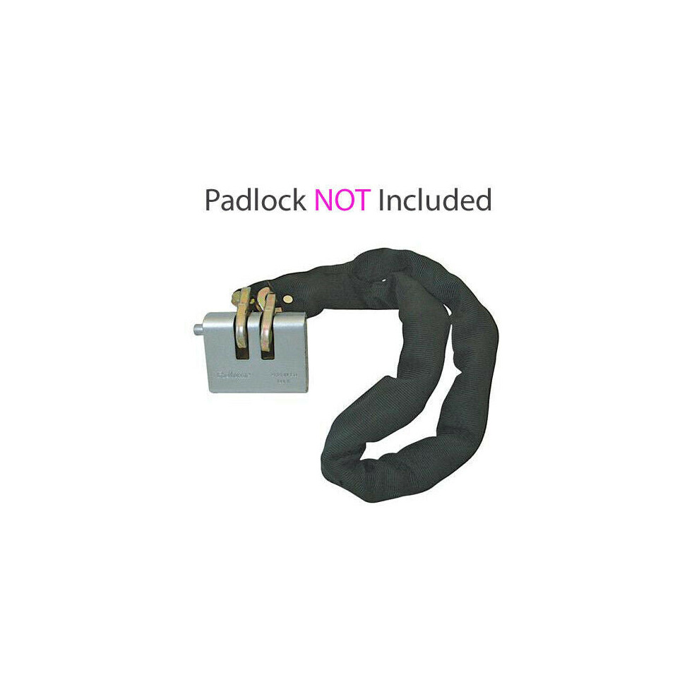 1200Mm Sleeved High Security Chain 10Mm Thick Hardened Steel Links Motorcycle 5055538172854