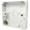 Loops 5x 16mm Deep Single Plastic Surface Mounted Back Box 1 Gang Wall Pattress Outlet 1