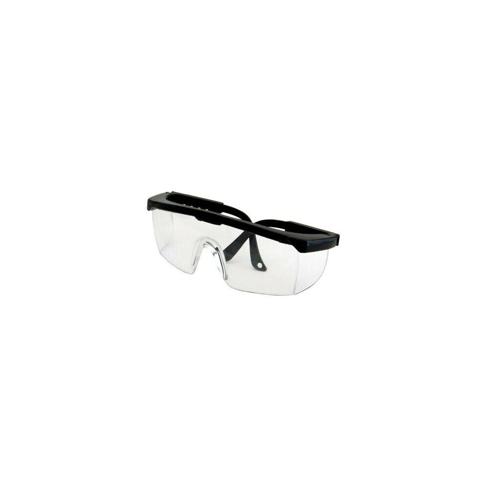 Wrap Around Safety Glasses Adjustable Side Arms Protective Eyewear