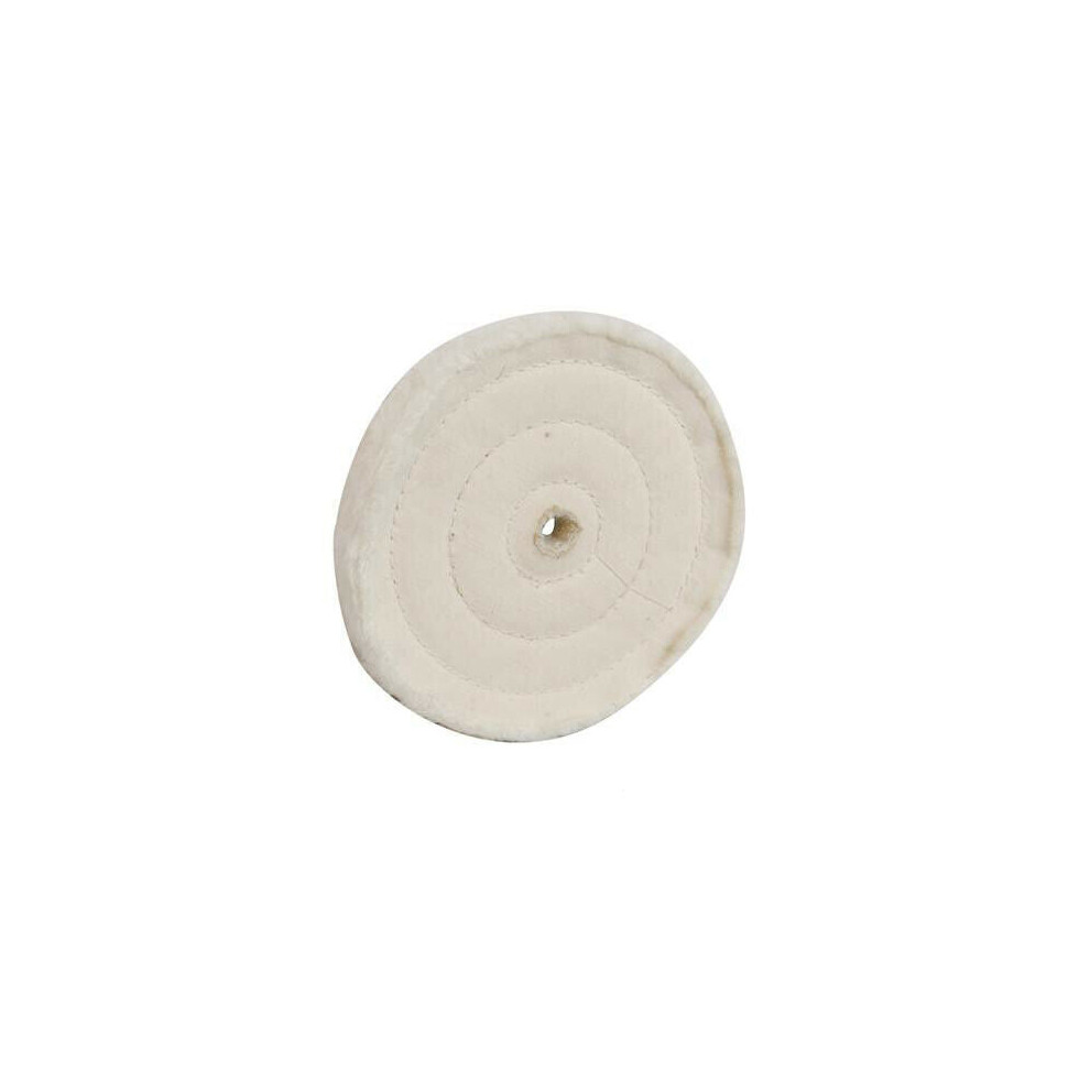 150mm Pure Cotton Double Stitched Buffing Wheel Polishing