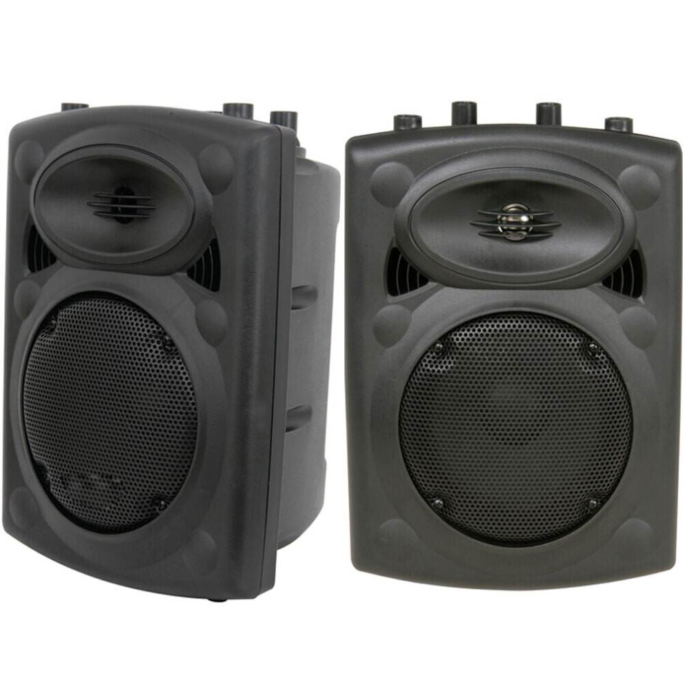 Loops Pair Of 500W 15" Passive Moulded Speaker Compact 8 Ohm Disco Party Speakon Dj
