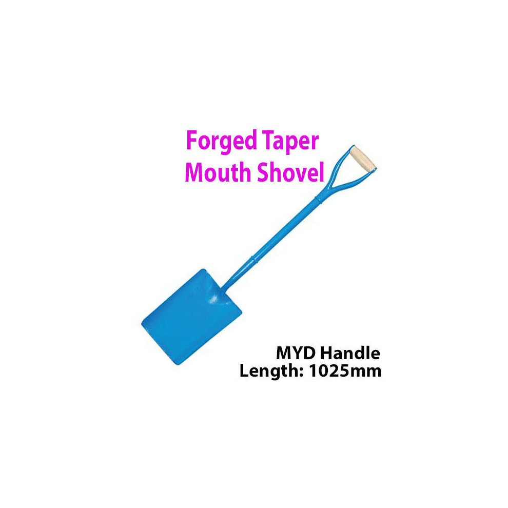 Solid Forged Steel 1025mm Taper Digging Shovel MYD Handle Gardening Tool