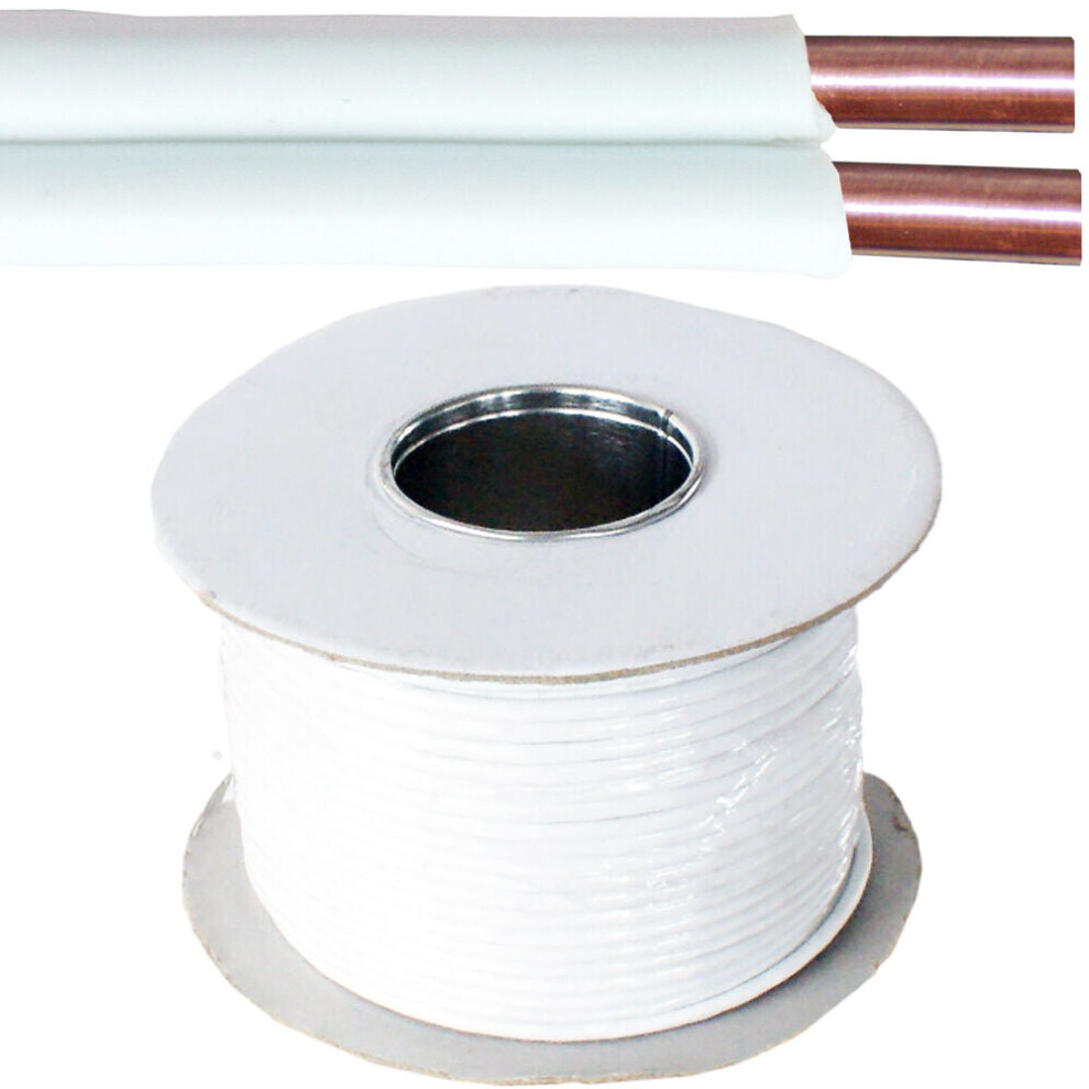 100m Bell Wire / Speaker Cable 2 Core 0.2mm 1 Amp CCA Door HiFi Audio Reel
