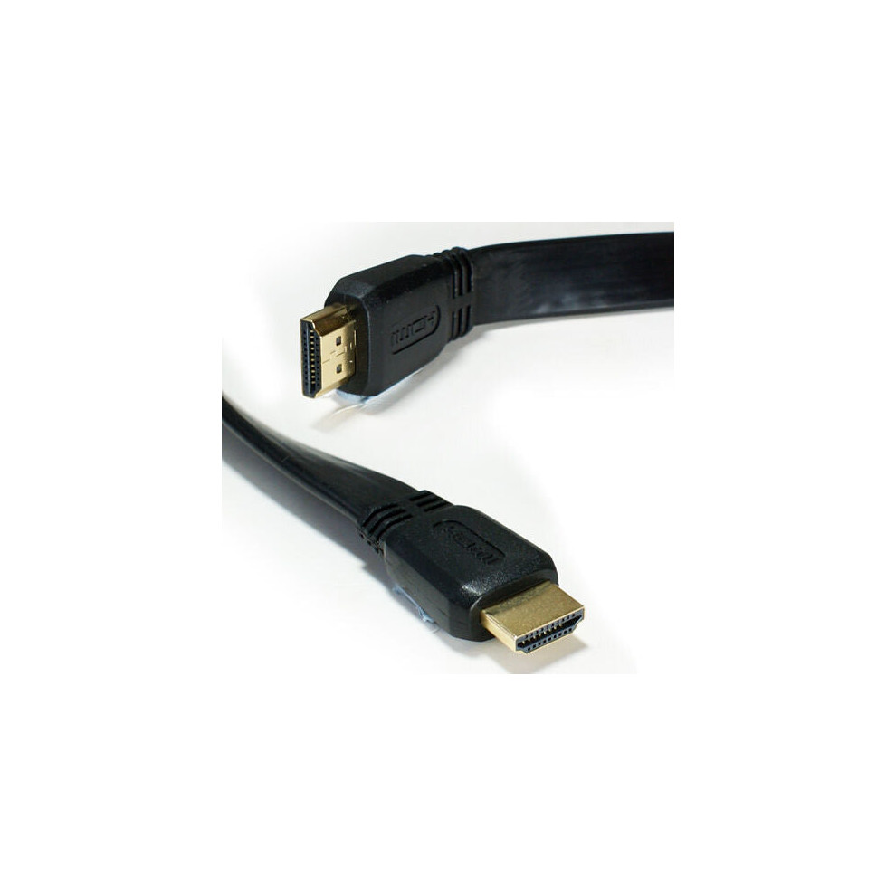 5m High Speed Ultra HD Male Slim Flat HDMI Cable 4K 3D Rated with Ethernet TV