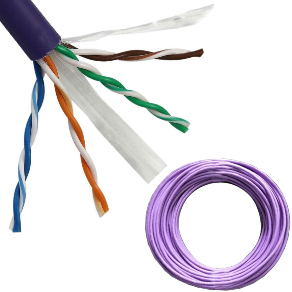 25M CAT6 Network Ethernet Copper Cable Low Smoke LSZH LSOH LS0H Reel Drum