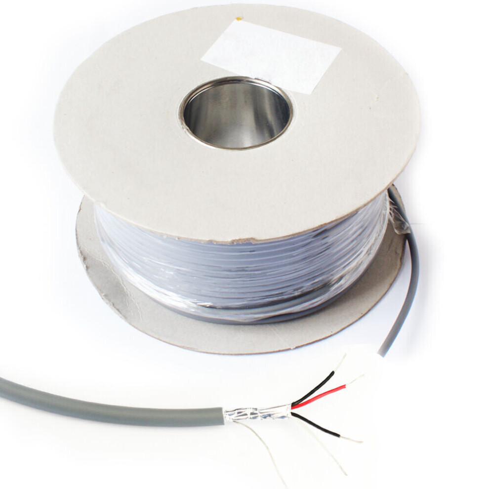 100M 2 Pair Shielded Alarm Security Control Cable Low Smoke LSZH Screened Wire