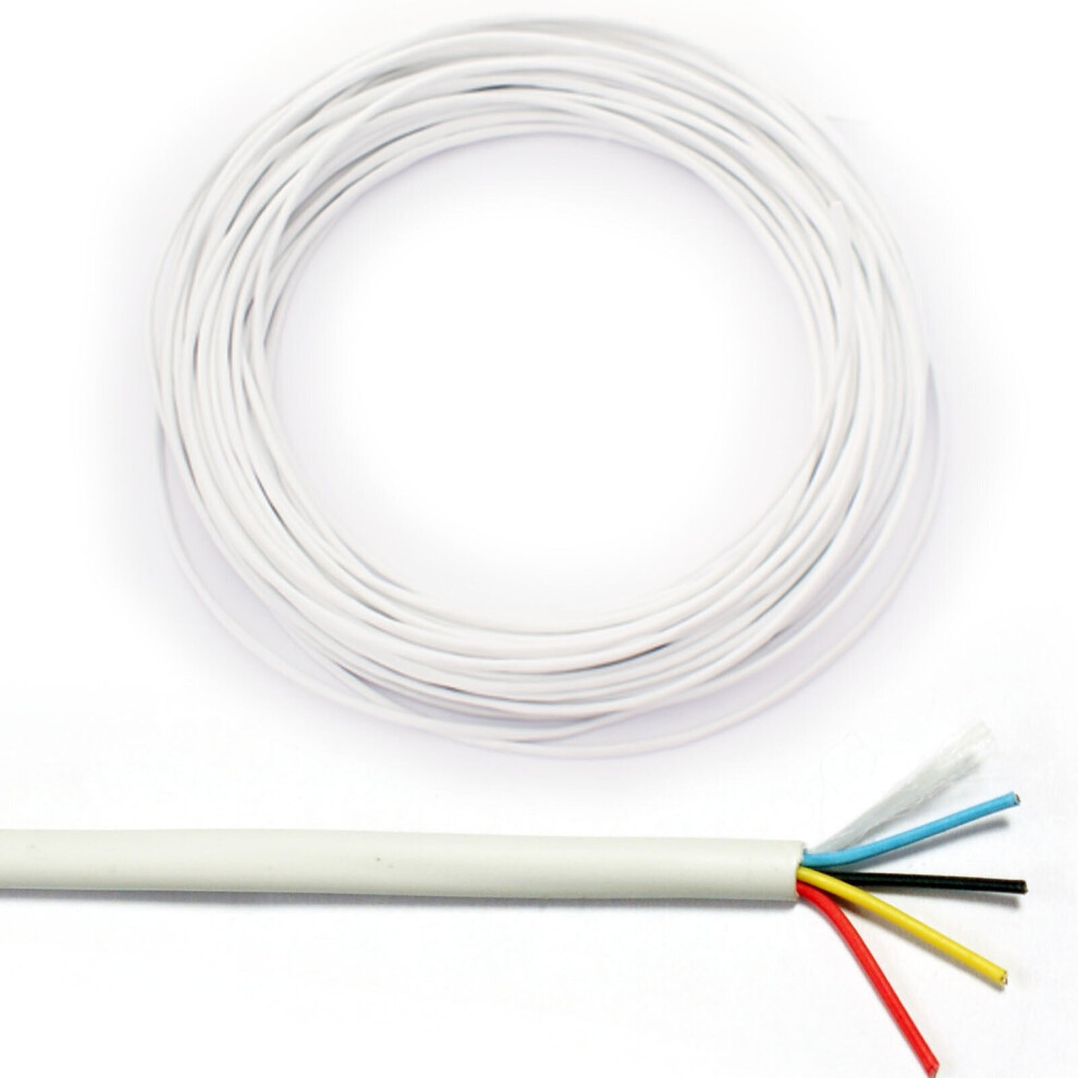 50M 4 Way/2 Pair Alarm Cable Tinned Copper Stranded Cctv Panel Door Contact Pir 5055538142307
