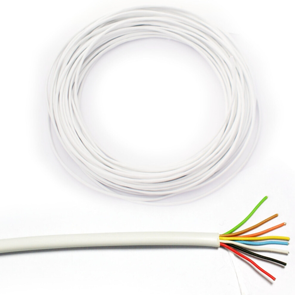 25m 8 way 4 Pair Alarm Cable Tinned Copper Stranded CCTV Panel Door Contact PIR