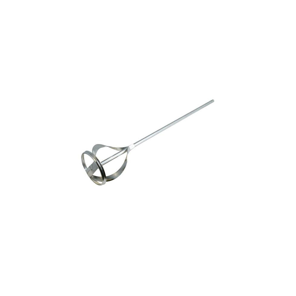 60mm x 430mm Zinc Plated Mixing Paddle Hex Shank For Electric Drills