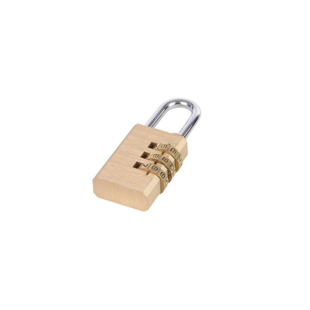 3 Digit Combination Padlock Brass Shackle Diameter 5mm