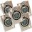 Loops QTY 5 XLR 5 Pin Pole Female Solder Connector Chassis Panel Mount Module Socket 1