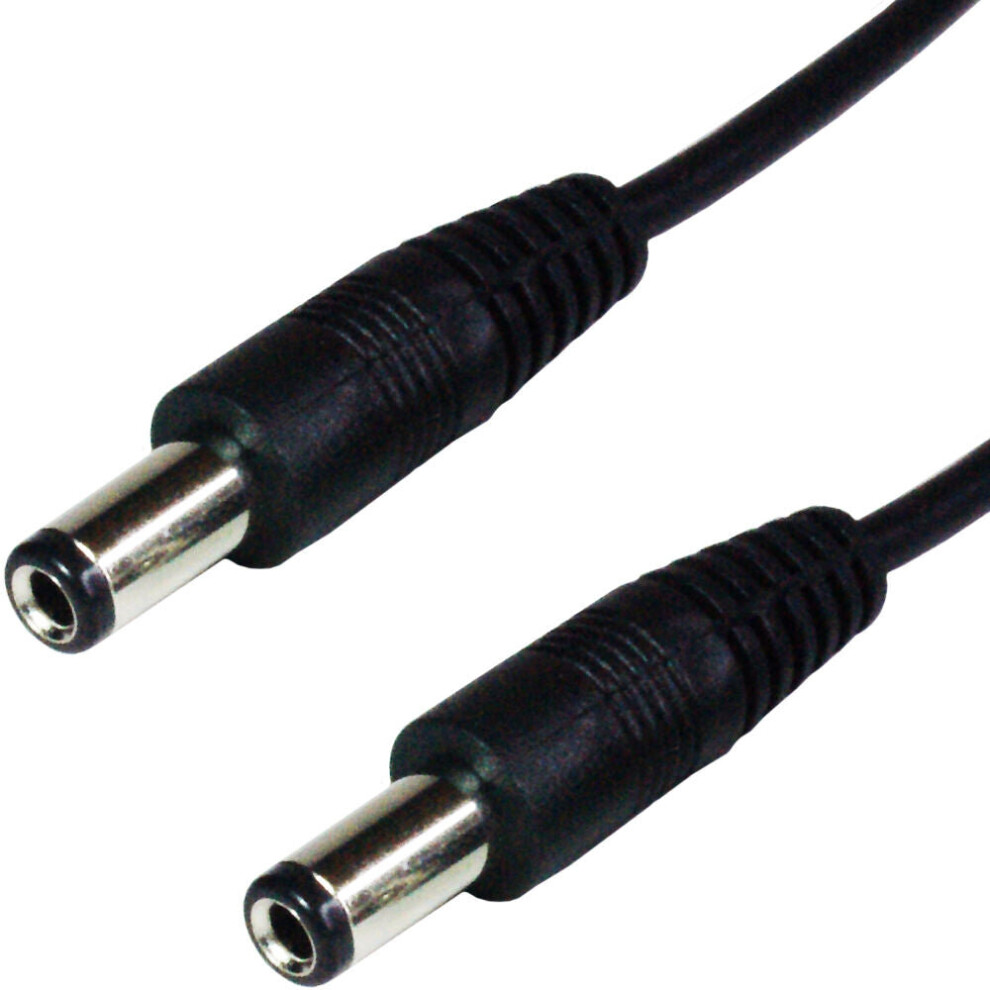 2M DC Power Cable Lead 5.5mm x 2.5mm CCTV Camera DVR Plug To Male Camera Jack