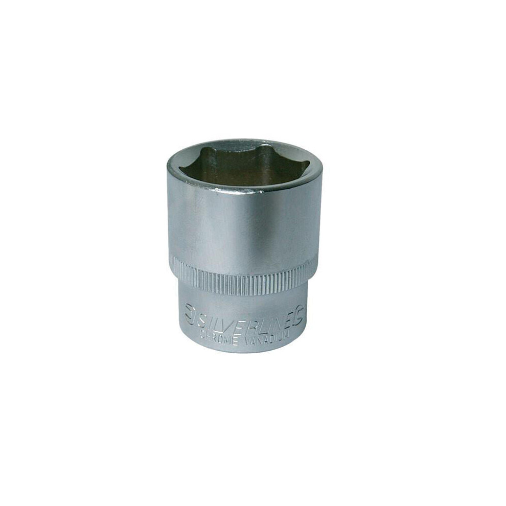 24mm Steel Hex Socket Â½" Inch Drive Allan Nut Chrome Bit Bolt Tightening