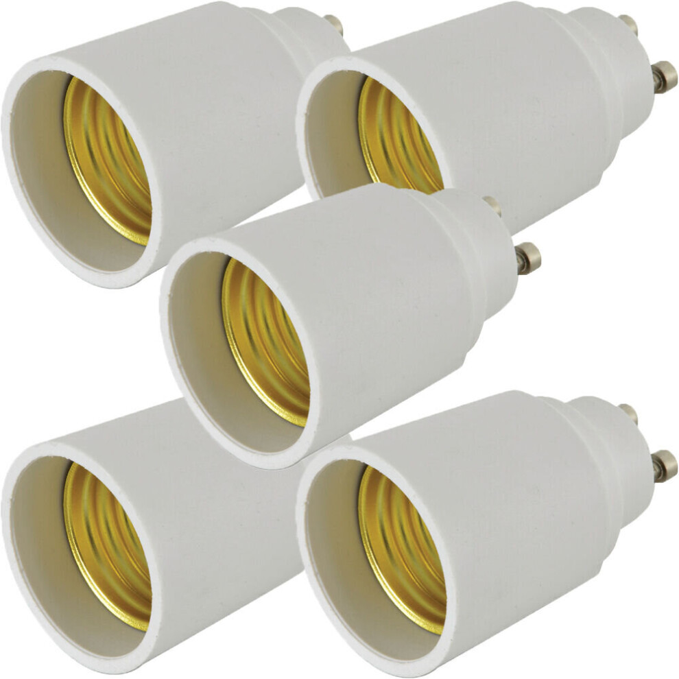Loops 5X Bulb Adapter Gu10 Bayonet Male To E27 Edison Socket Converter 60W Led Light