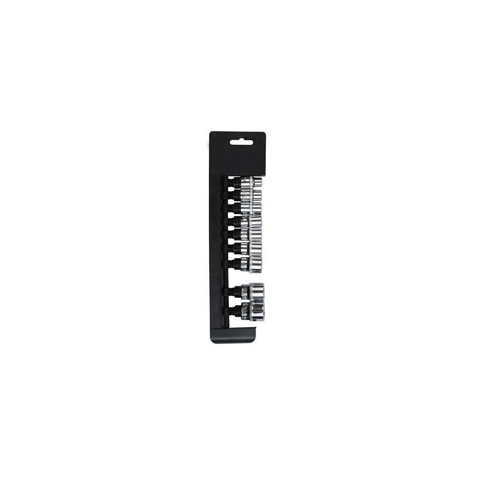 9x 3/8" Socket Set 8mm to 19mm Metric Hex Chrome Vanadium Square Driver