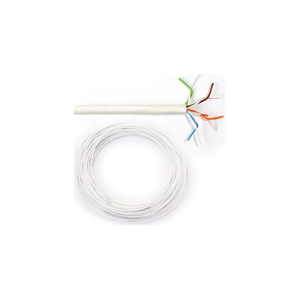 Loops 25M 4 Pair Telephone Cable 8 Core Way Bt Multi Line Communication Wire Reel