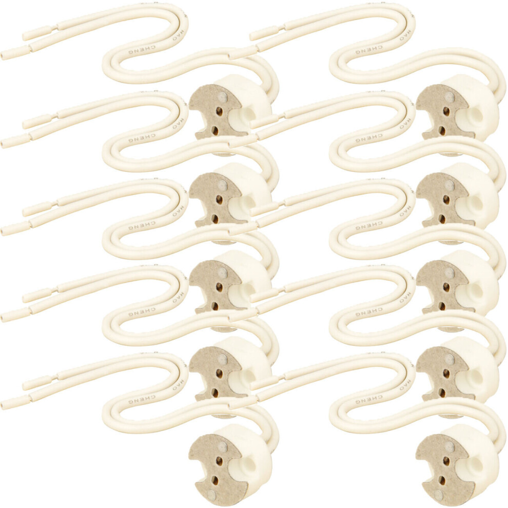 10x MR16 Bayonet Light Bulb Lamp Fitting Ceramic LED Halogen Connector Downlight-image-OPC-P8WK6MG-NEW