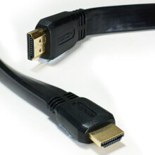 2m High Speed Ultra HD Male Slim Flat HDMI Cable 4K 3D Rated with Ethernet TV
