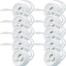10x GU10 Bayonet Light Bulb/Lamp Fitting Ceramic LED Holder Connector Downlight