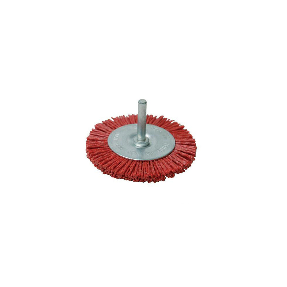 Loops 75Mm Filament Wheel 6Mm Diameter Shank Rust & Paint Removal Cleaning Metal
