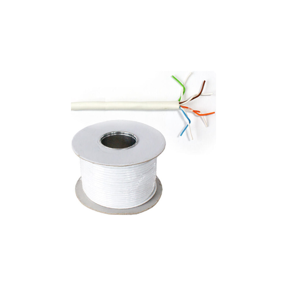 100M 4 Pair Telephone Cable 8 Core Way Bt Multi Line Communication Wire Reel 5055538142482
