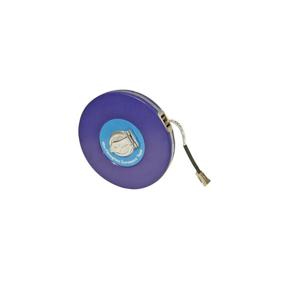 10m 33 Foot Long Fibreglass Tape Measure Surveyors Builders Metric Imperial