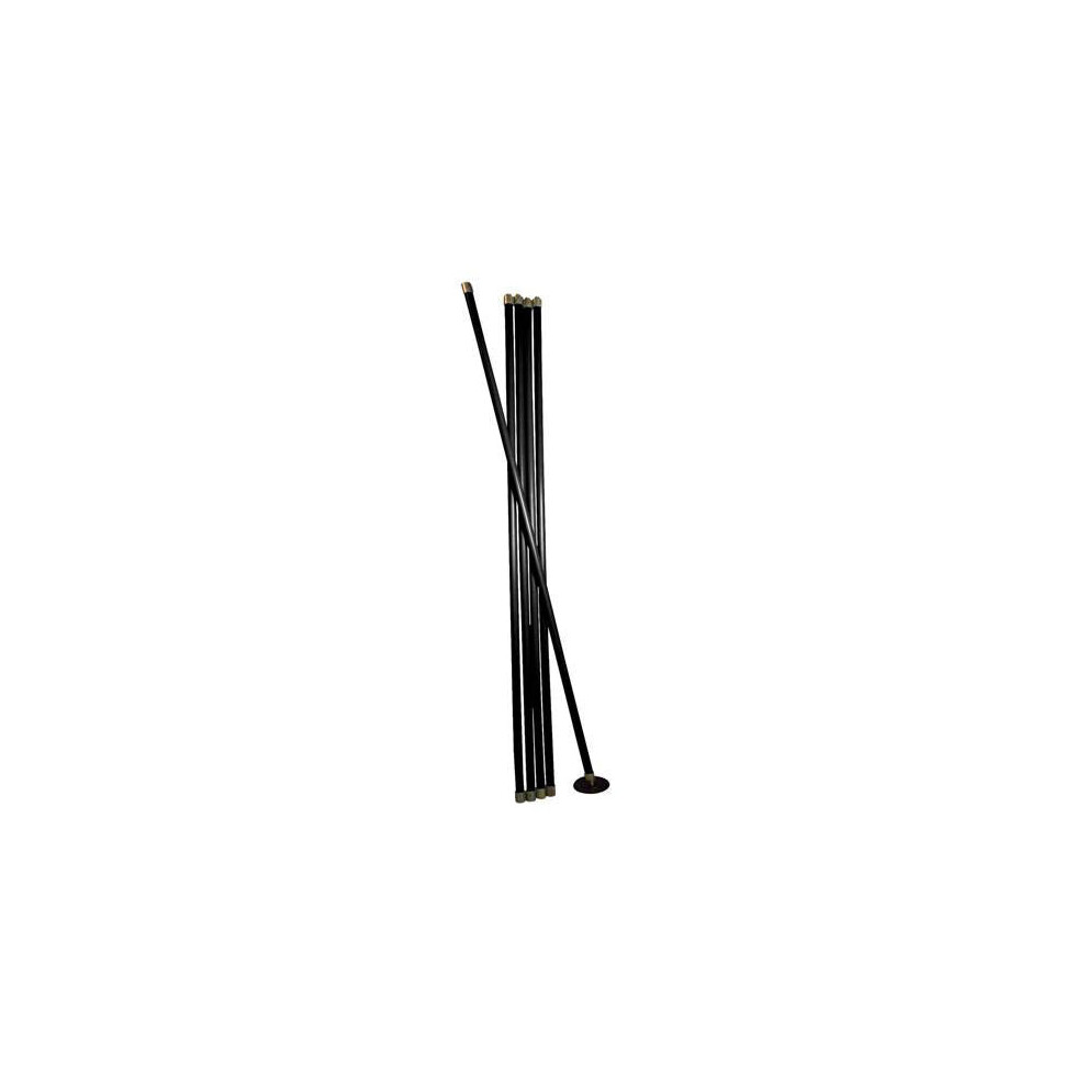 7 Piece 2m Expert Drain Rod Set 5 x 2m x 25mm Roads & 2 Attachment Heads