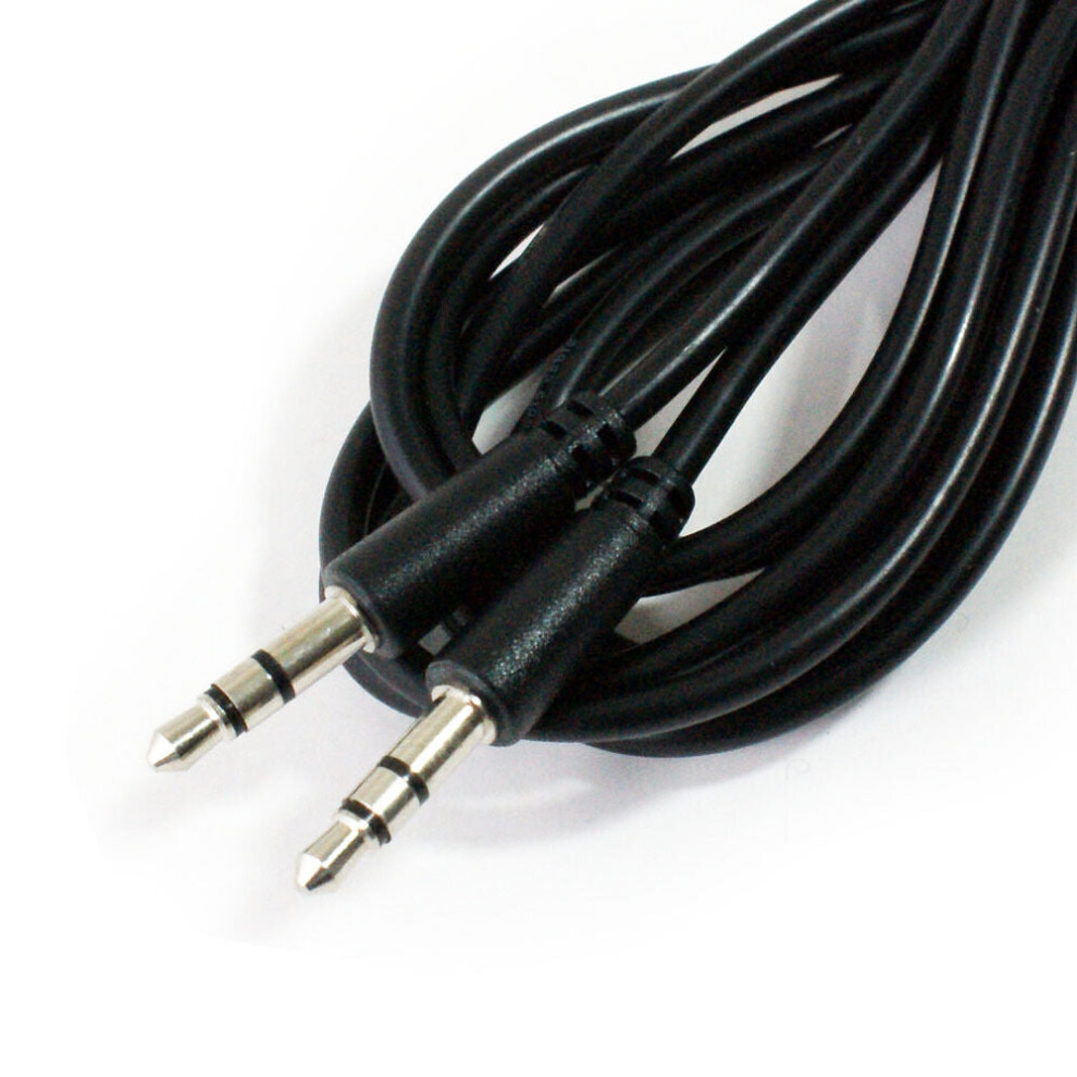 2M 3.5Mm Slim Micro Jack Headphone Cable Plug To Plug Male Aux Auxiliary Lead 5055538185212