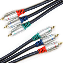 1m HD Component Video Cable Quality Gold Male to Male Lead RGB YPbPr