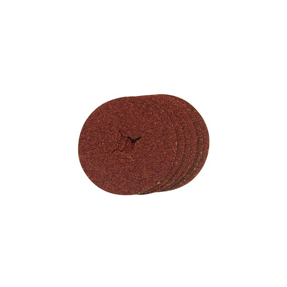 QTY 10 115mm x 22.2mm 36 Grit Sanding Fibre Discs For Rubber Backing Discs