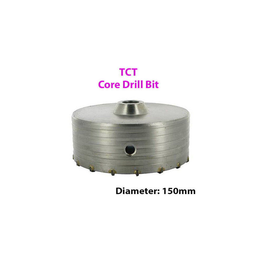 PRO 150mm (5.91") TCT Core Drill Bit Tile Marble Glass Brick Hole Saw Cutter